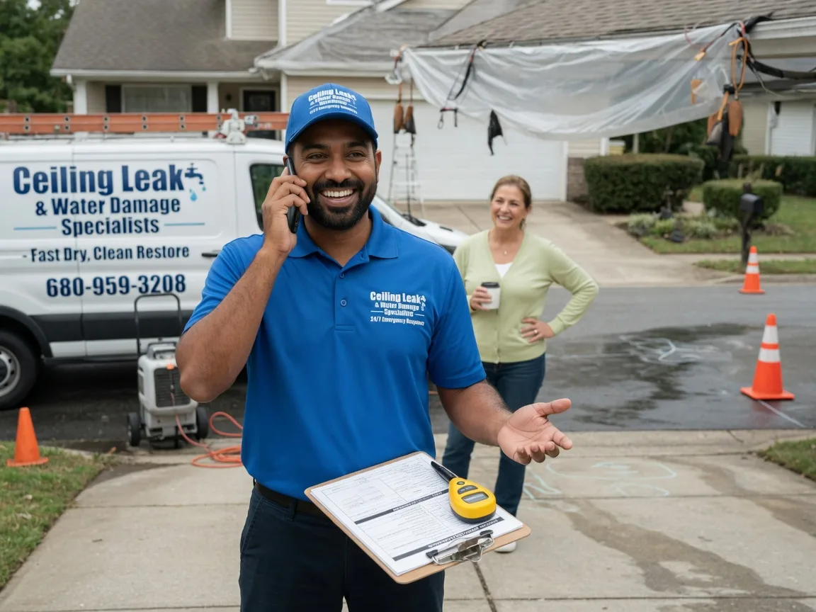 Ceiling Leak Cleanup Tonganoxie, KS FAQs